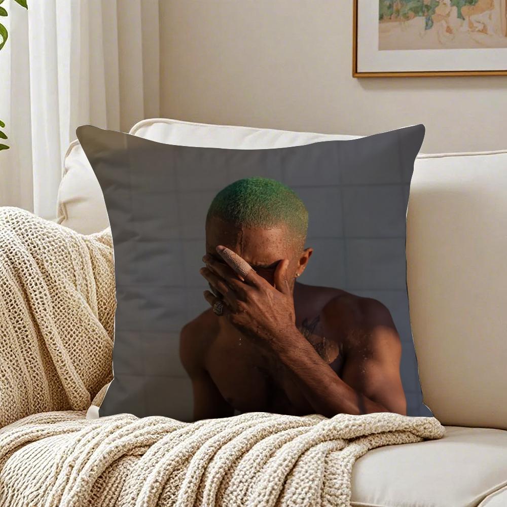 Smooth RB American Singer FFrank Ocean Cushion Cover Pillowcase Antidustmite living Room Sofa Decor Cushion Room