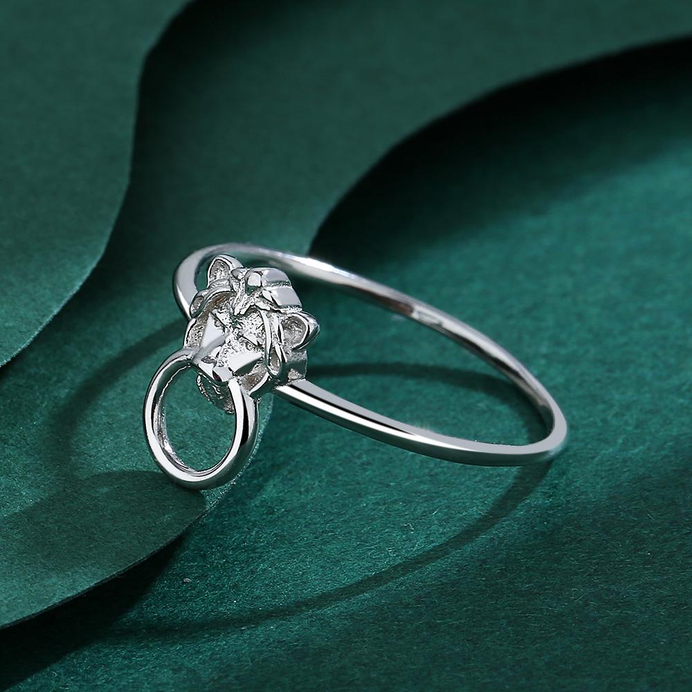 Модные парные кольца в форме головы льва из серебра 925 пробы для женщин, оригинальные геометрические кольца из настоящего стерлингового серебра, юбилейные украшения