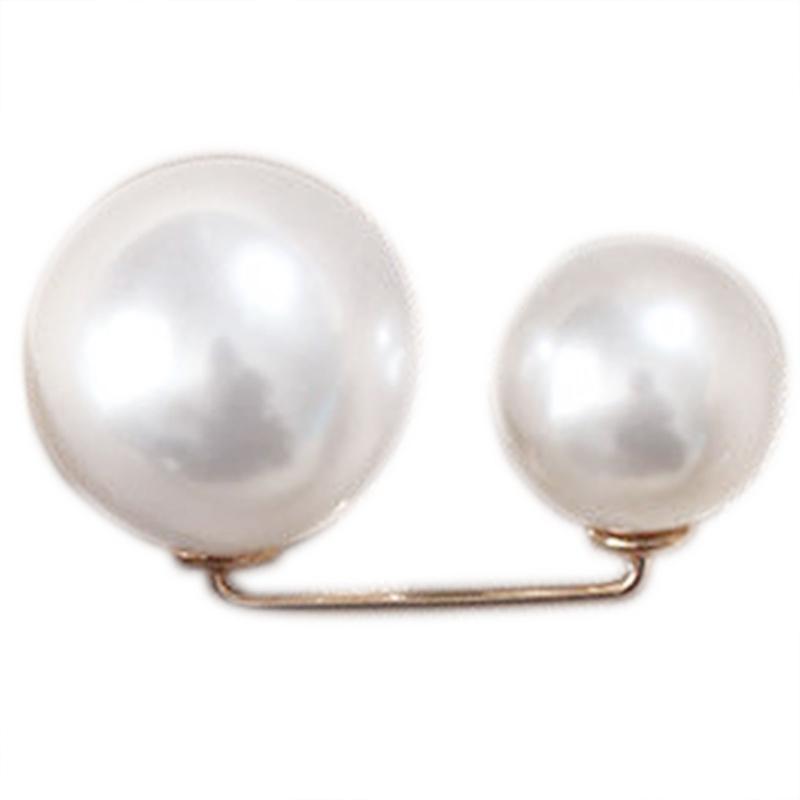 Pearl Brooch Pins For Women Safety Pins Neck Button Fashion Waist Pins For Dress Shrink Waist Circumferences