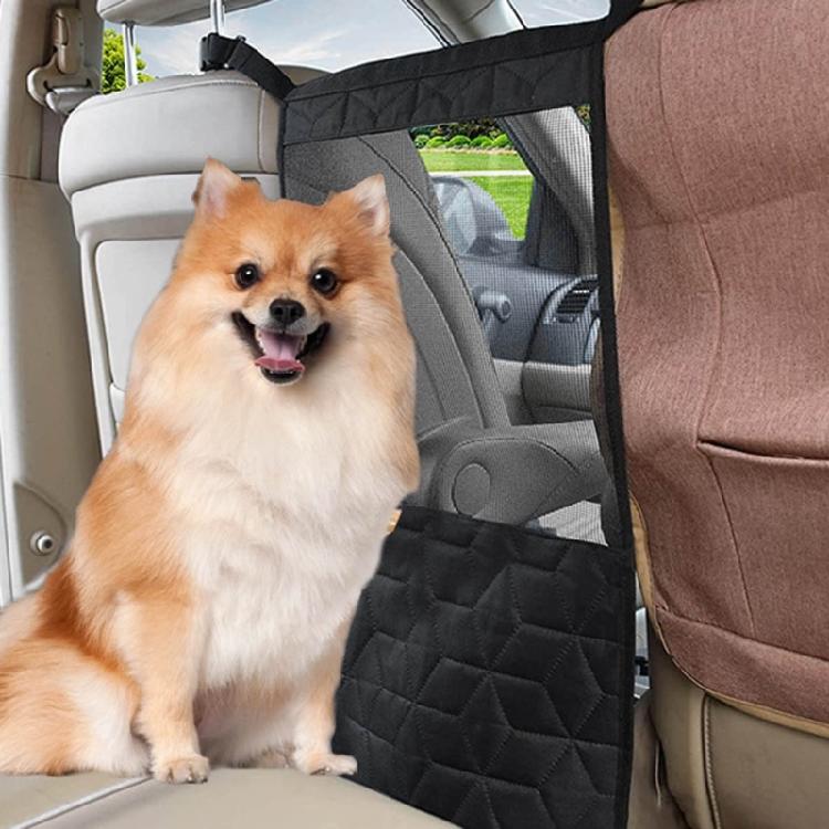 Car Storage Bag Car Net Safety Barrier Car Mesh Organizer Seats Back Net Bag Barrier for Dog Pet Baby SUV Car Divider