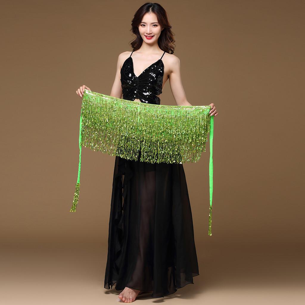 Женский костюм для танца живота, пояс, юбка, набедренная повязка, наряд, блестки, кисточки, шарф из бисера