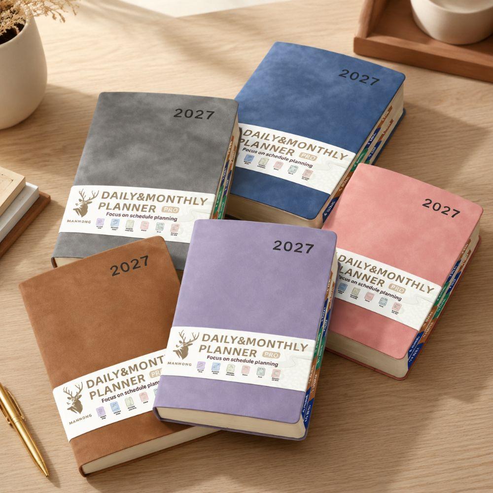12 Months 2027 Schedule Planner Notepad English To-do List Notebook Diary Writing Pads Stationery