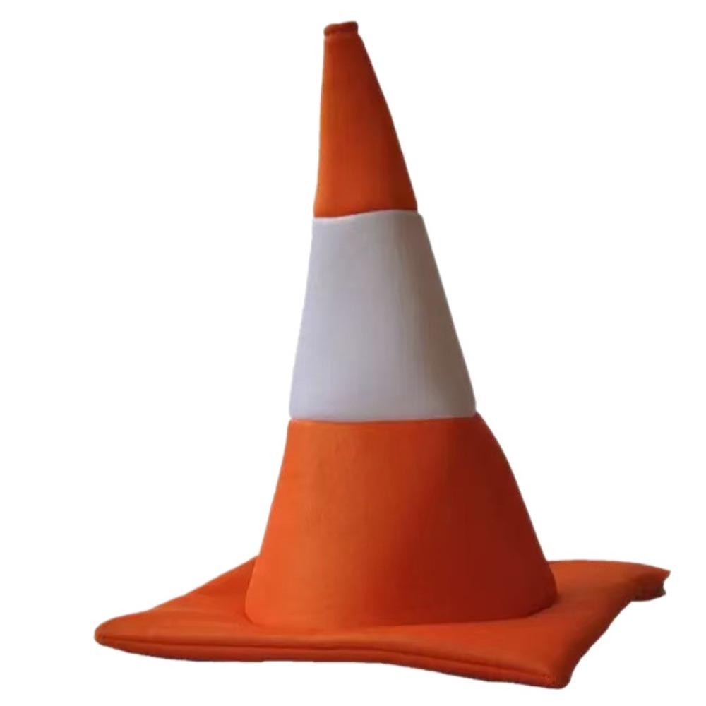 Foldable Design Conical Hat Stage Hat Party Hip Hop Hat Funny Traffic Cone Hat Stage Performance