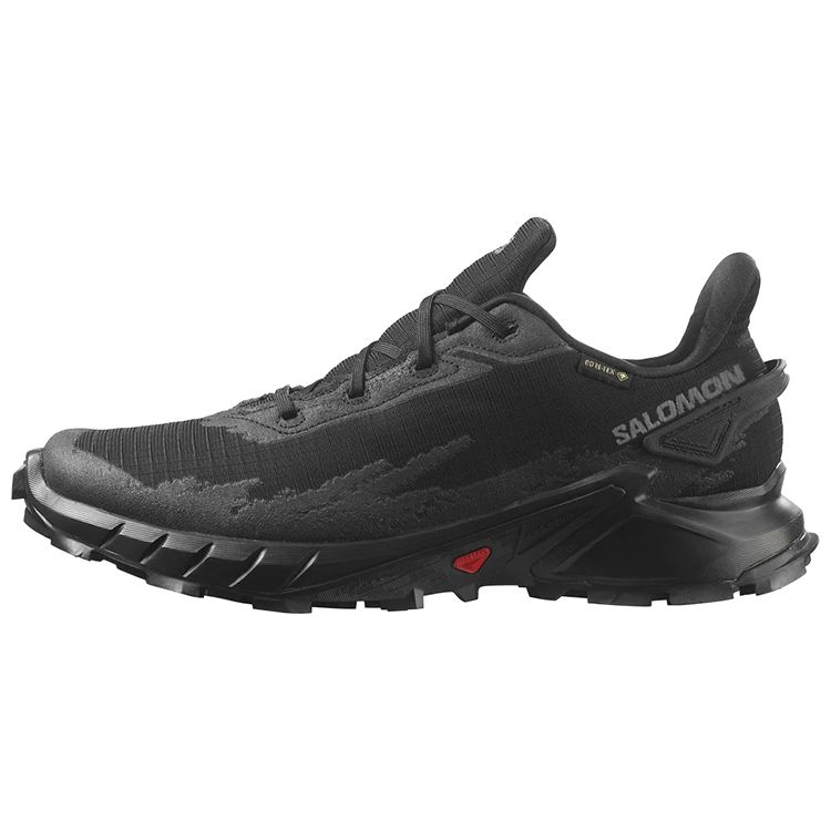 SALOMON Alphacross 4 Gore-Tex Synthetic Leather Outdoor Sports Slip-Resistant Wear-Resistant Rebound Low-Top Lifestyle Shoes Men Sneaker Black 470640