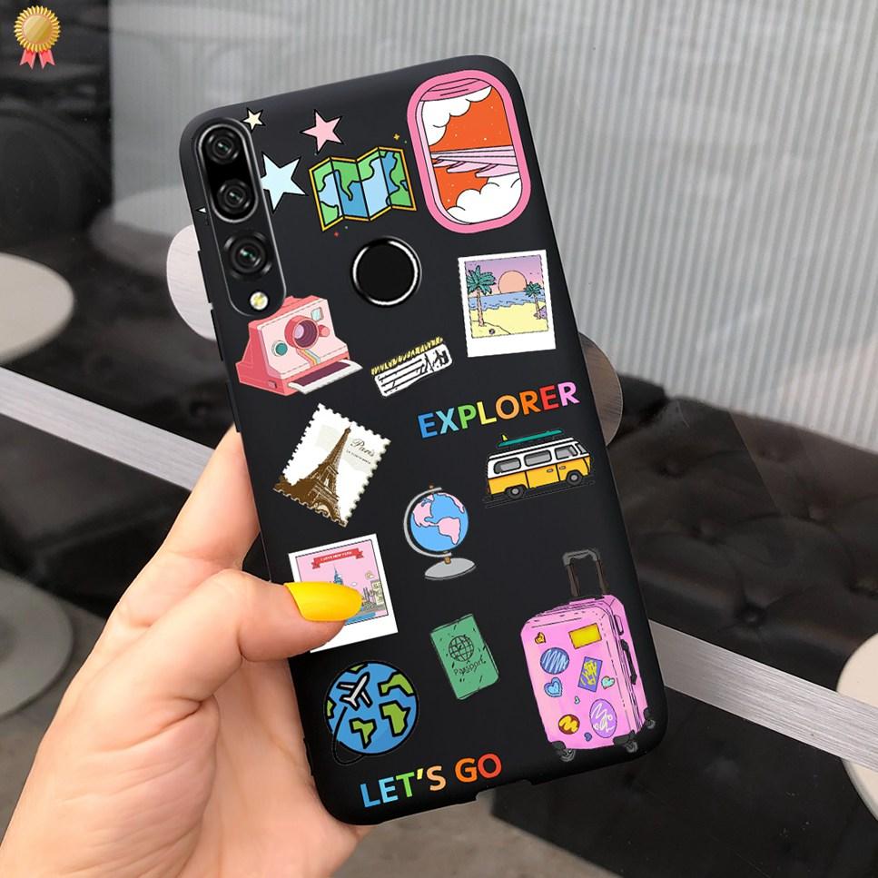 For Honor 9X Pro RU Case Cute Cartoon Cool Black Pink Silicone Back Cover For Huawei Honor9X Honor 9X Pro 9XPro 4G Phone Case