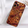 Полинезийский tribal-маори Чехол для телефона Для iPhone 16,15,14,13,12,11 Plus,Pro Max,XS,X,XR,SE,Mini,8,7 Мягкий силиконовый Черный чехол