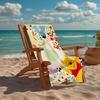 Ultra-Soft Beach Towel with Winnie Theme,Ideal for Pool - Camping, Diving - Perfect Travel Essential, Vibrant Beach Towel.