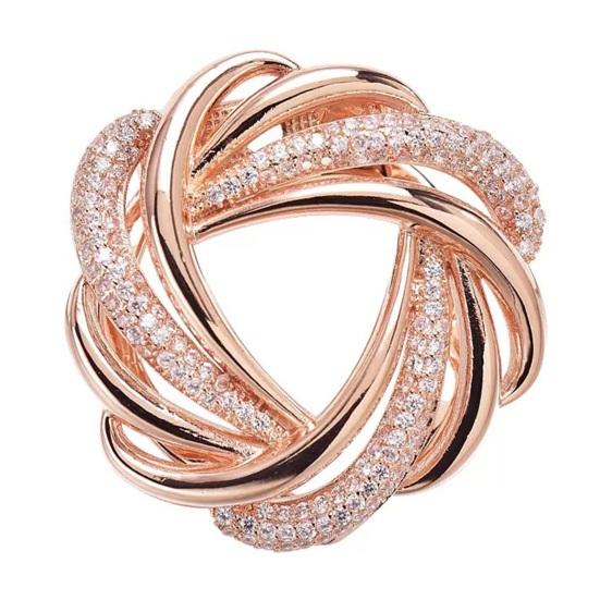 Elegant Luxury Scarf Ring Clip Round Shining Rhinestones Inlaid Side Waist Tightener Clip Clothing Wrap Holder Circle Clip Belt Buckle