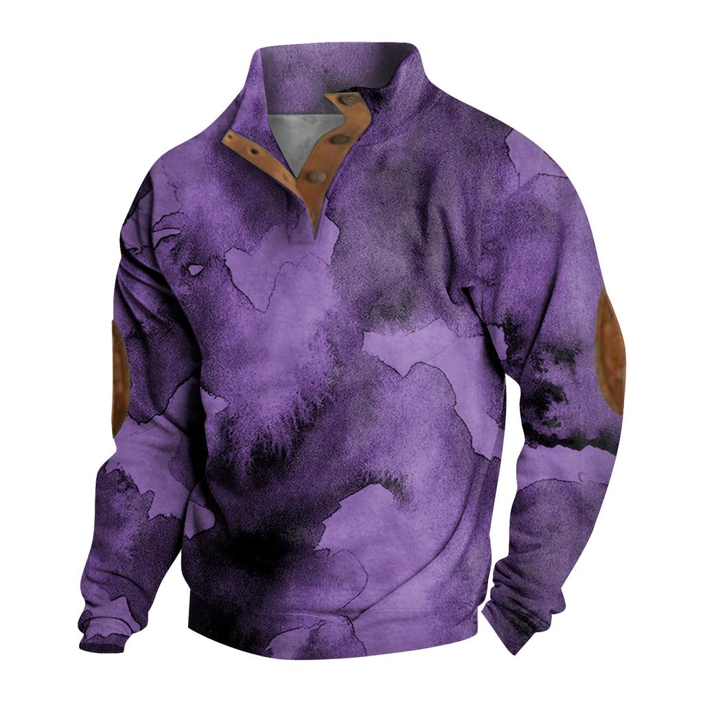 Мужская толстовка с воротником-стойкой на открытом воздухе, повседневные свитера, топы