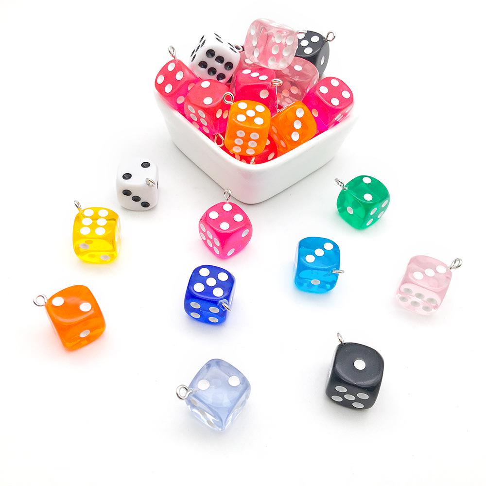 Resin Duck Mushroom Donut Bear Pendant DIY Earrings Keychain Accessories