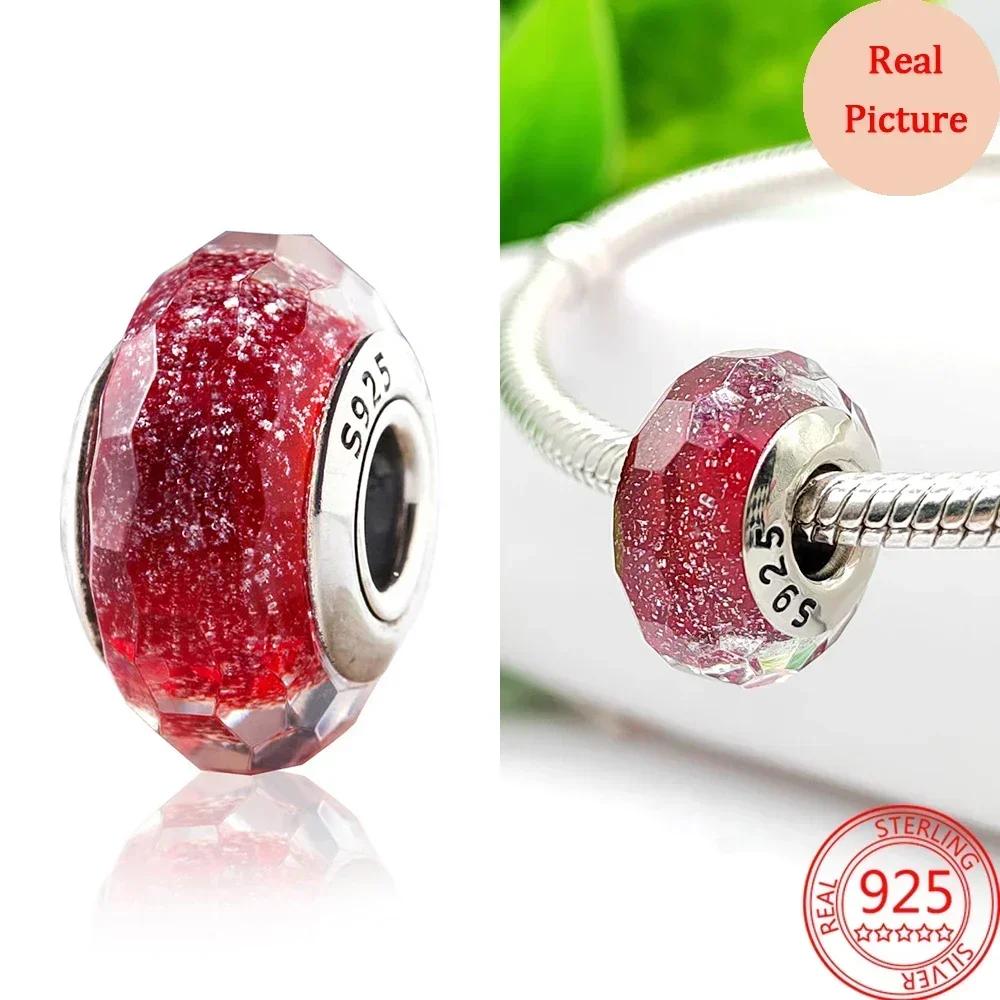 Разноцветные бусины из муранского стекла, стеклянный шарм с волнистым узором, шармы из волнистых стеклянных бусин, подходят для браслетов известных брендов, женские медные украшения, подарок