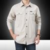Men's Spring Work Shirt Long-sleeved New Outdoor Casual Cotton Shirt Loose Large Size Men's Jacket Thin