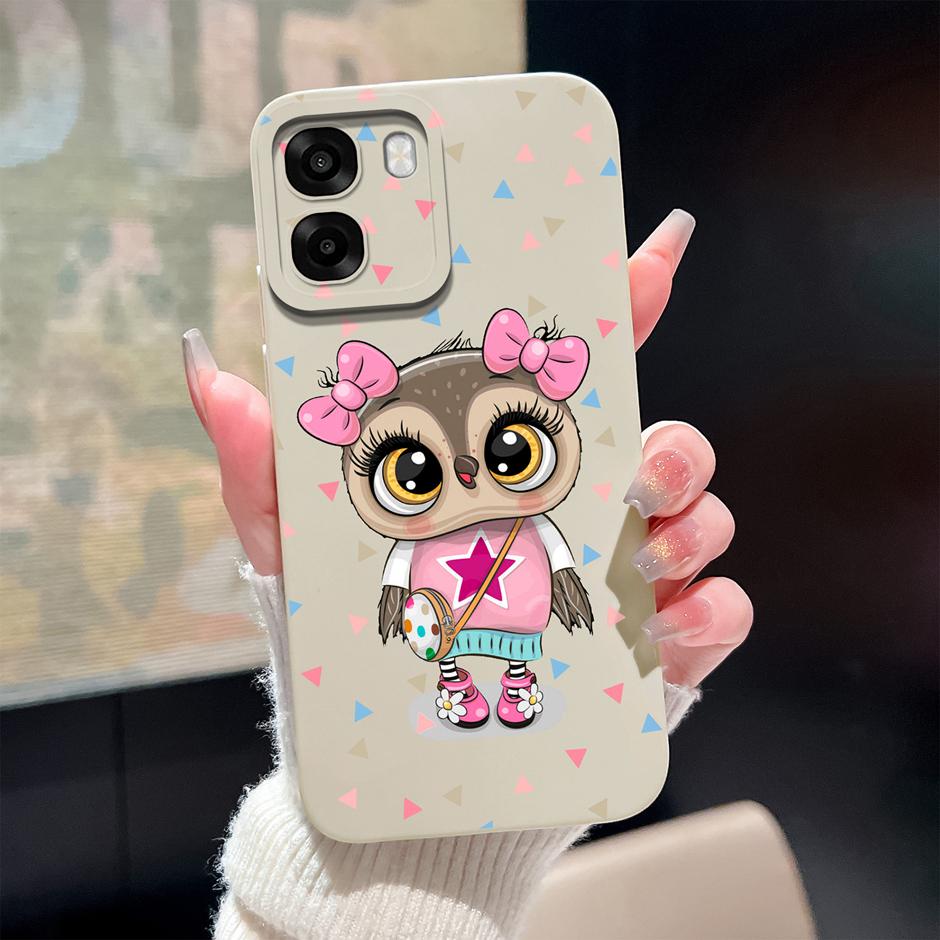 Чехол для Oppo A6 A6x A6s 4G 5G Милый Мультяшный Кот Мягкий Силиконовый Защитный Бампер Чехол для OppoA6 OppoA6x A6s Защита от Царапин Fundas