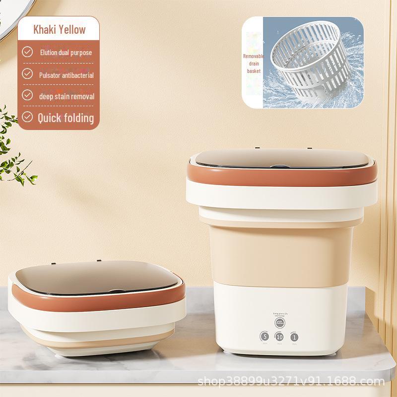 Компактная складная стиральная машина — идеально подходит для дома, общежития или детской прачечной