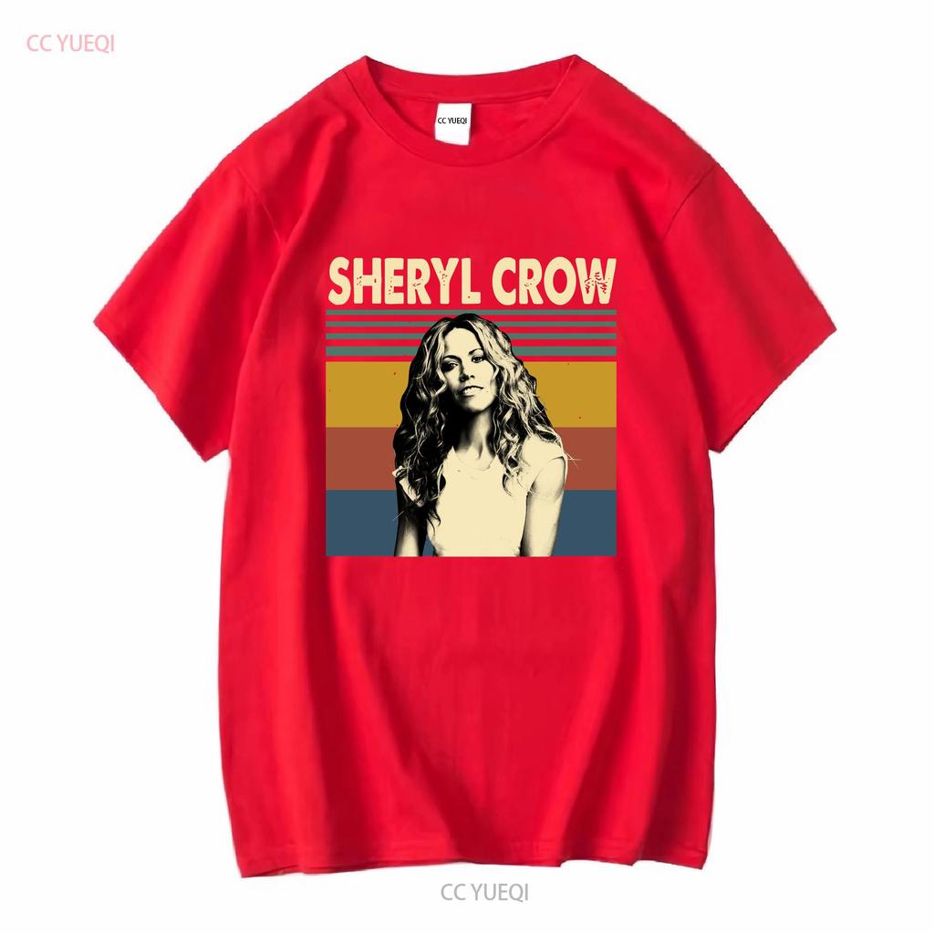 Sheryl Crow American Musician Vintage Retro T Shirt vintage Washed Stretched Casual Comfortable Slightly Soft fashion graphic