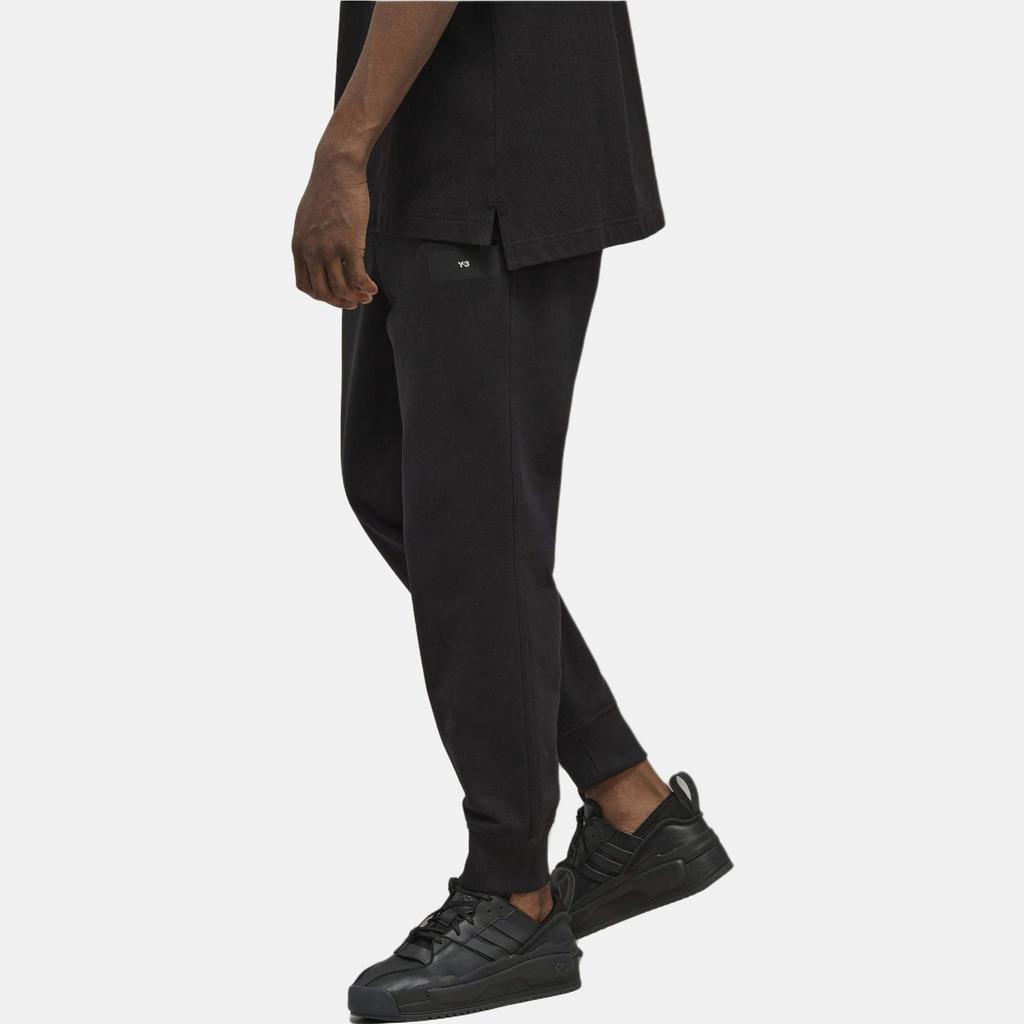 Брюки мужские уличная одежда из органического хлопка adidas Y-3 Terry с манжетами черного цвета H44799