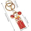 Zinc Zinc Zinc Alloy Lion Dance Keychain Chinese Style Key Lucky Pendant Key Ring Accessory  Women/Men