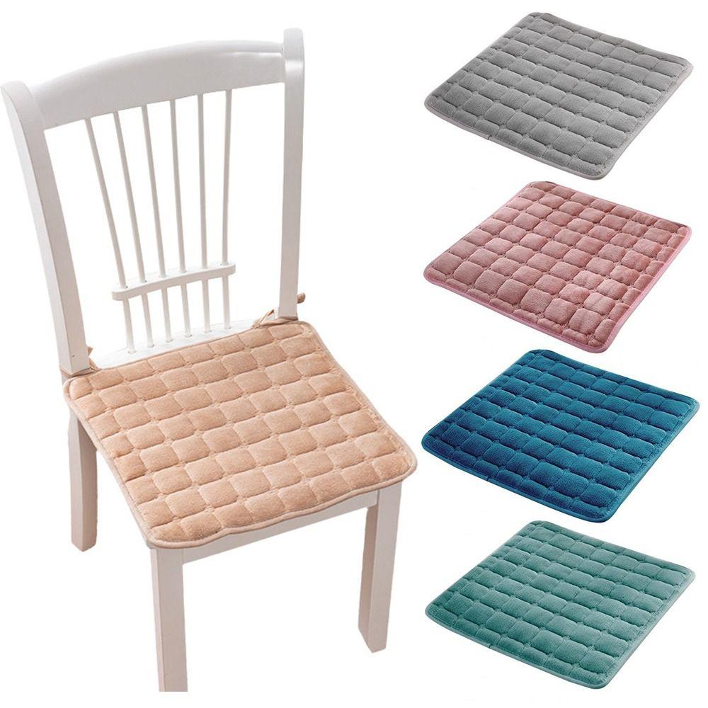 Flannel Seat Cushion Plus Velvet Waist Cushion Soft Student Chair Pad  Office Home Decor