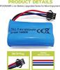 1x Li-ion Аккумулятор 7.4V 600mAh 2S с разъемом SM-3P + USB-кабель – Совместим с радиоуправляемой машиной DE82, TK3086B, TK-3082B, G20601, Машина-перевертыш