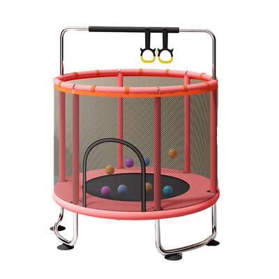 Детский батут для дома и улицы, небольшой фитнес-батут, игрушка с защитным ограждением, сетка для баскетбола