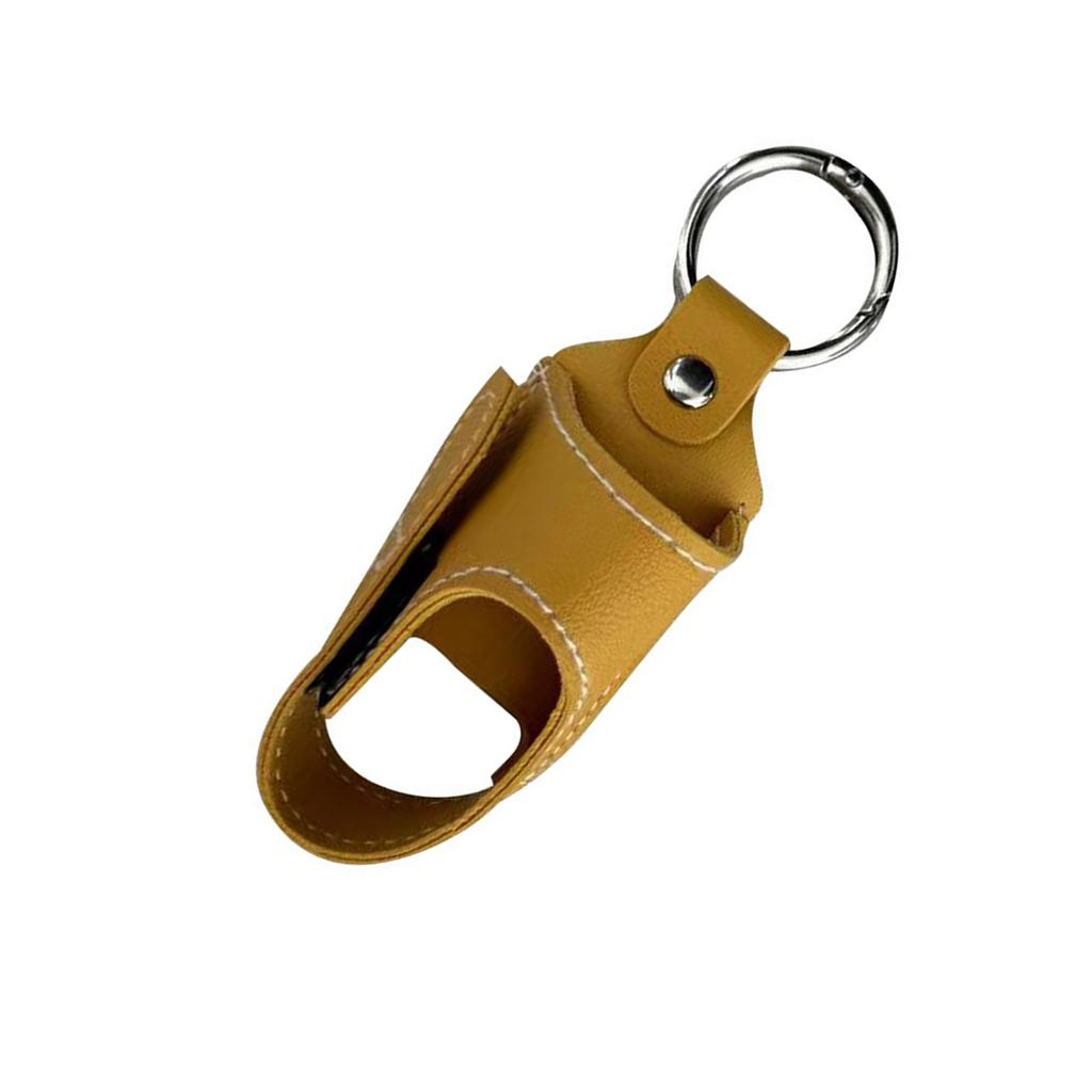 Compact PU Leather Inhaler Holder Keychain Sprayer Sleeve Accessory for Travel School Hiking and Everyday Convenience