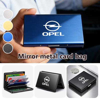 Тонкий металлический держатель для карт с RFID-защитой, кошелек для кредитных карт для ADAM ASTRA J K CORSA E INSIGNIA MOKKA VIVA Meriva