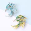 Chinese Style Enamel Color Phoenix Brooch Female Tide Personality Temperament Coat Cardigan Corsage Versatile Fashion Pin