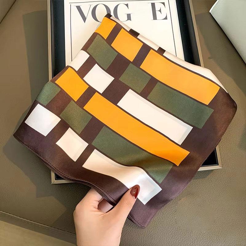 Новый 100% Натуральный Шелковый Шарф Женский Квадратный Галстук на Шею Шали Палантины для Дам Платки Фуляр Пашмина Женский Хиджаб Бандана буфанда