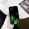 A-alien cat Green Phone Case Silicone Soft For IPhone 17 16 15 14 13 12 11 X XR Plus Pro Max Plus