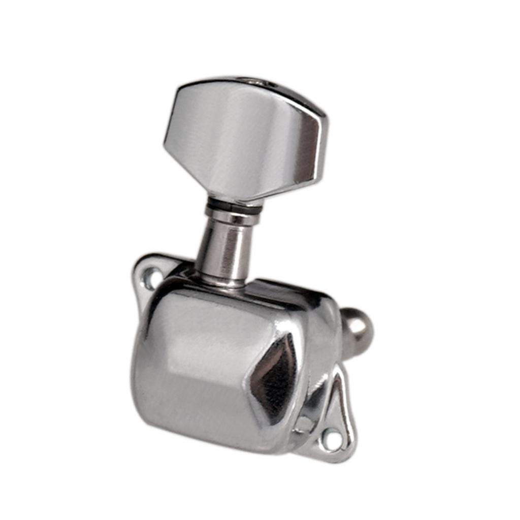 6 колков для гитарных струн, полузакрытые колки, тюнеры для электрогитары и акустической гитары.