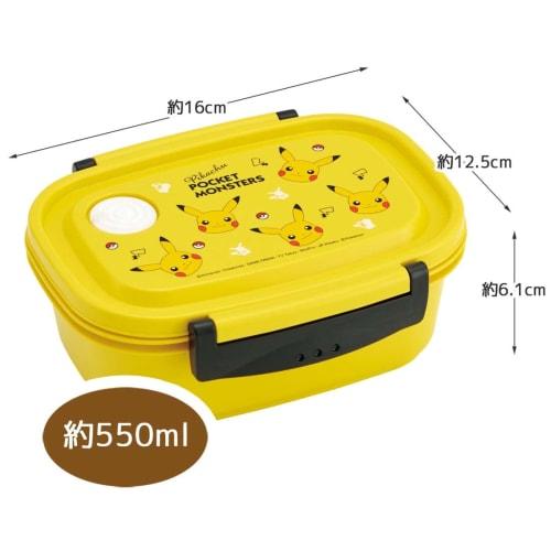 Skater Легкий Ланч-бокс Easy Light Pocket Monster Лицо Пикачу M 550 мл Безопасный для микроволновой печи Герметичный Контейнер Контейнер для хранения Сделано в Японии XPM4-A