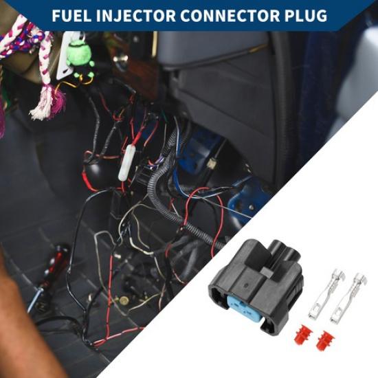 2 Pin Fuel Injector Plug Female Wire Terminal Connector 1set for Honda