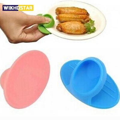 2 шт., силиконовые защитные накладки на пальцы разных цветов, перчатки для микроволновой печи, термостойкие, утолщенные, подарочные, с изоляцией