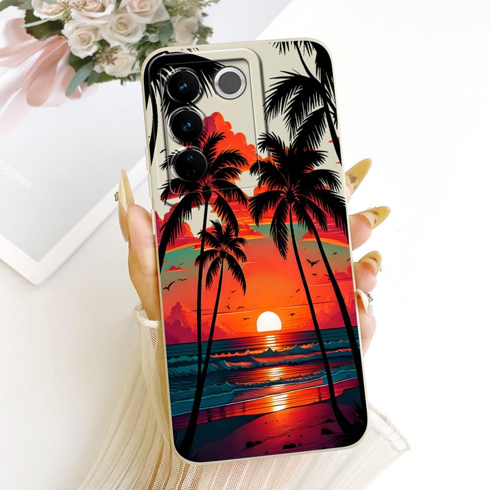Чехол для Vivo V27 V2231 V2246 Чехол для Vivo V27 Pro V2230 Крышка Роскошный Модный Крутой Кавайный Милый Расписной Силиконовый Чехол