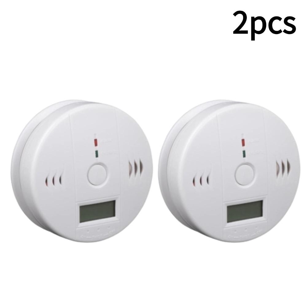 1/2/3pcs Independent CO Alarm Sensor Carbon Monoxide Alarm Detector High Sensitive Warning LCD Display CO Alarm