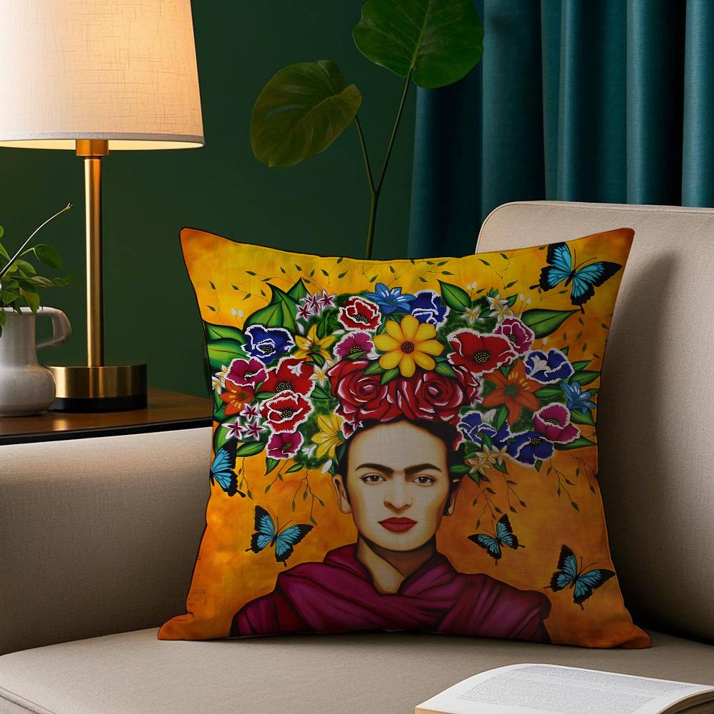 Painting FFridaS Art Pillow Case Short Plush Print Cushion Cover Square Throw Pillow Covers Sofa Home Decor