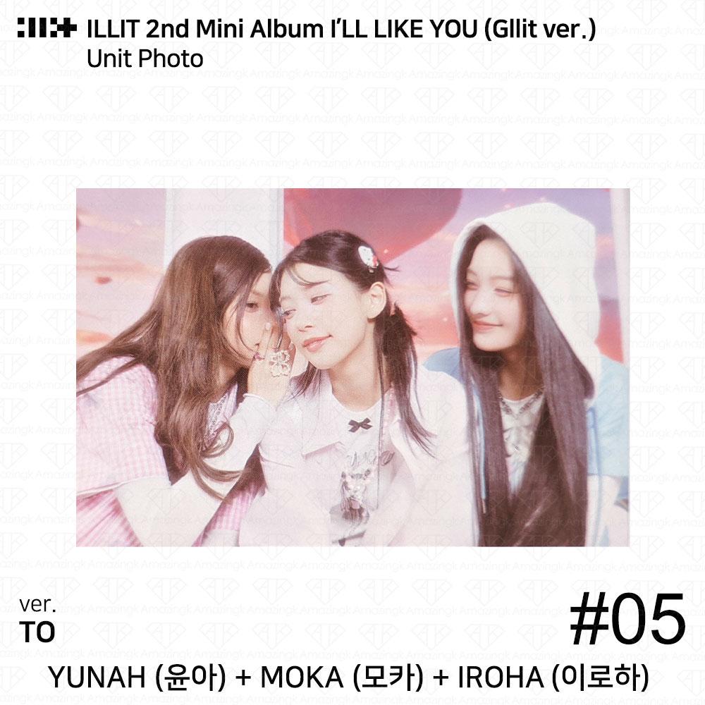 ILLIT 2-й мини-альбом I'LL LAKE YOU Gllit Ver To с фотокарточкой Between Photocard Photo
