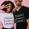 2024 Fashion Customized TShirts Women Men Harajuku Vneck Tshirt Summer Short Sleeve Tops Tees DIY Graphics Unisex Shirts