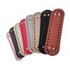 1Pc Bag Components Long Bottom For Knitted Bag Pu Leather Base Handmade With Holes Diy Crochet Accessories