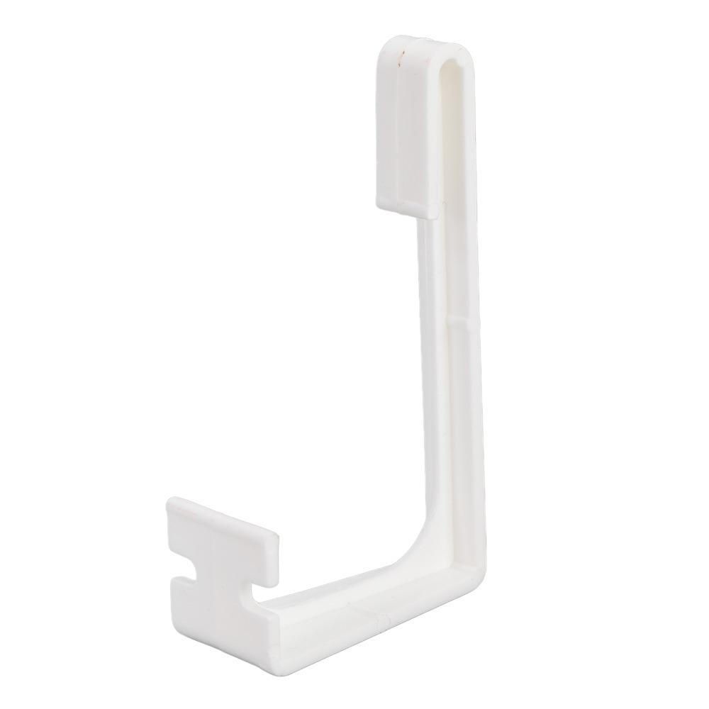 Набор из 4 штук Белые держатели для штор для автодома с отверткой Зажимы для карниза для штор Использование в спальне
