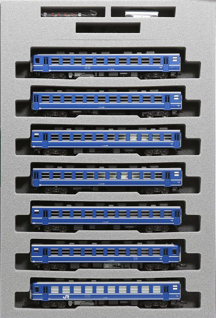 KATO N Gauge 12 Series Passenger JR East Takasaki Rolling Stock Model Train Car, Center, 7-Car Set, 10-1720, Blue,