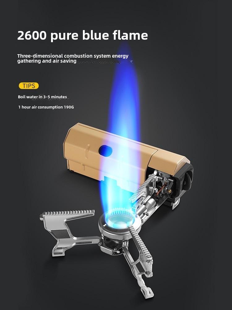 Портативная складная ветрозащитная газовая походная плита с магнитным поджигом