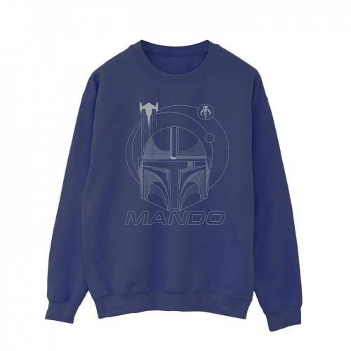 Star Wars Mens The Mandalorian Rings Helmet Sweatshirt