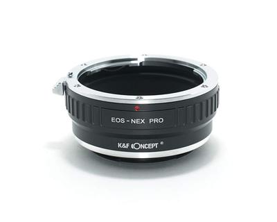 CONCEPT Адаптер Canon EOS EF - NEX PRO с салфеткой для протирки линз K&F (EF-S) E-крепление ef-nex-pro (КФНЕКСПРО)