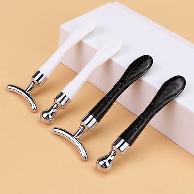 2 в 1 Массажная палочка для лица и глаз Аппликатор для крема для кожи вокруг глаз от морщин, темных кругов, лифтинга лица, смешивания, лопаточки, мини-ложка