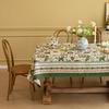 Скатерть для журнального столика Ткань Колокольчики Цветочный жаккард Загнутый край Литературная Прямоугольная Скатерть для обеденного стола