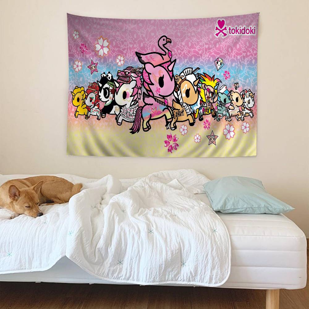 Известный Бренд Кавайи T-Tokidoki Хиппи Настенные Гобелены Для Гостиной Дома Комнаты в Общежитии Декор Искусство Домашний Декор