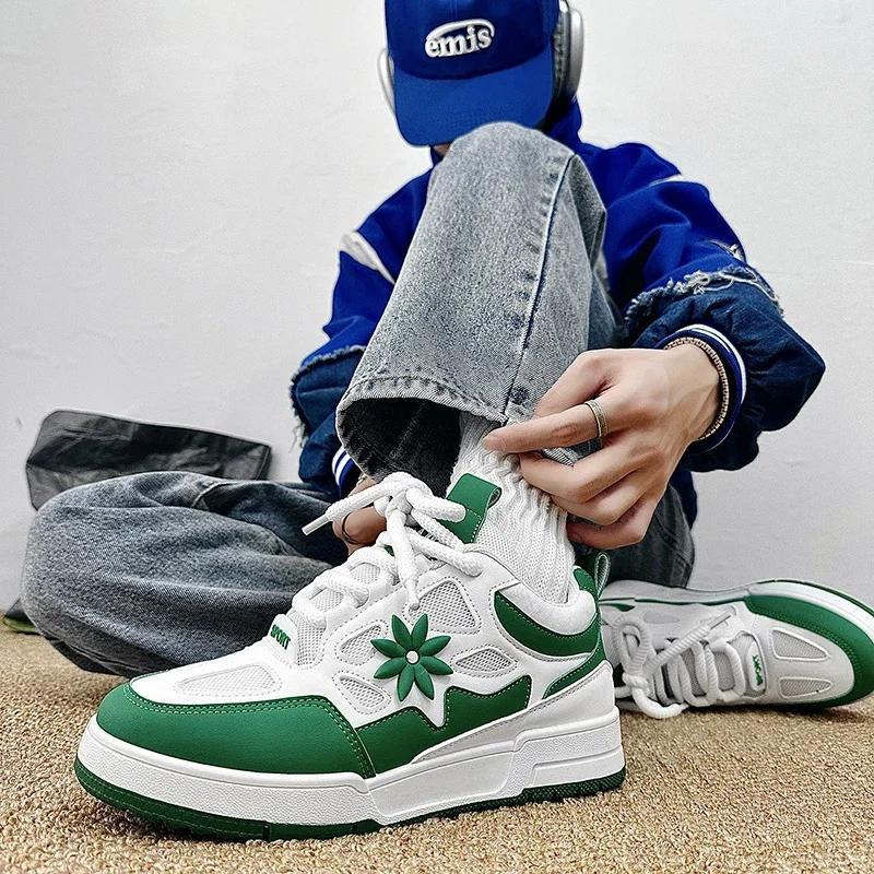 Модная повседневная спортивная обувь на толстой подошве, новый узор, вентиляция, мужская обувь, модные кроссовки, уличные кроссовки, Zapatillas Hombre