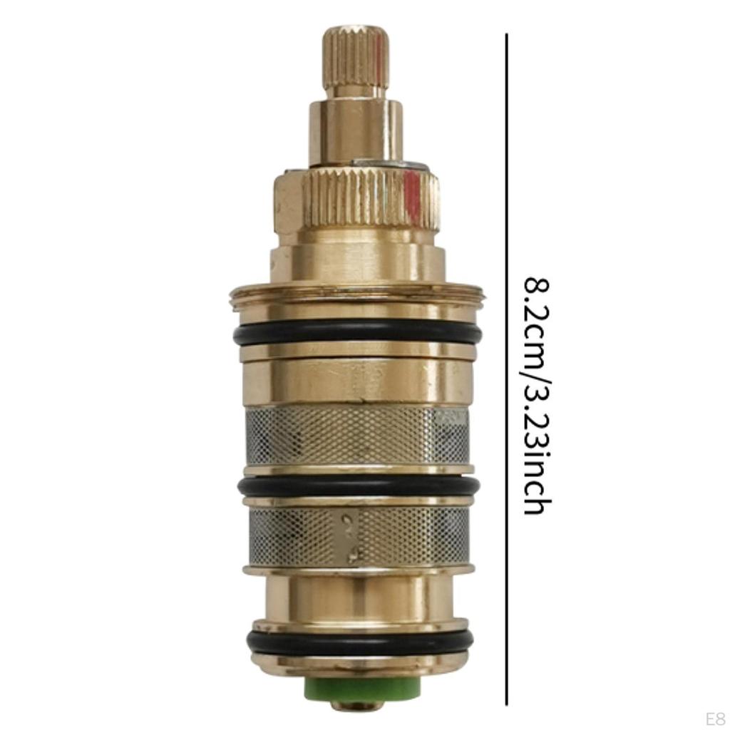 Brass Thermostatic Valve, Coil-cartridge, Bathroom Mixing Battery, Shower Valve Adjust The