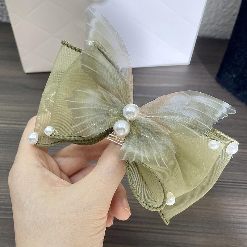 Новая китайская супер фея бабочка пучок А-образная заколка для волос женская новая заколка для волос затылок утиный клюв заколка головной убор
